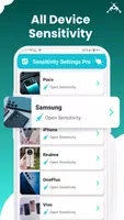 برنامه‌نما Sensitivity Settings Pro عکس از صفحه