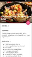 Skillet Pork Chops with Pineapple Salsa Recipe Affiche