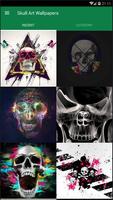 Skull Art Abstract Wallpaper-poster