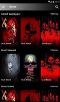 Blood Skull Wallpaper HD پوسٹر