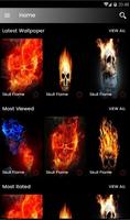Flame Skull Wallpaper HD 海報