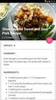 Slow Cooked Sweet and Sour Pork Recipe Affiche