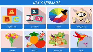 Kids Spelling Learning Game Poster