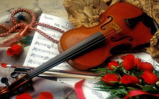 Violin Wallpaper Plakat