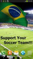 Brazil Flag Affiche