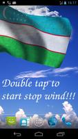 Uzbekistan Flag Cartaz