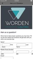 Worden Law Firm capture d'écran 1