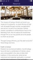 Carroll Campus Ministry تصوير الشاشة 1