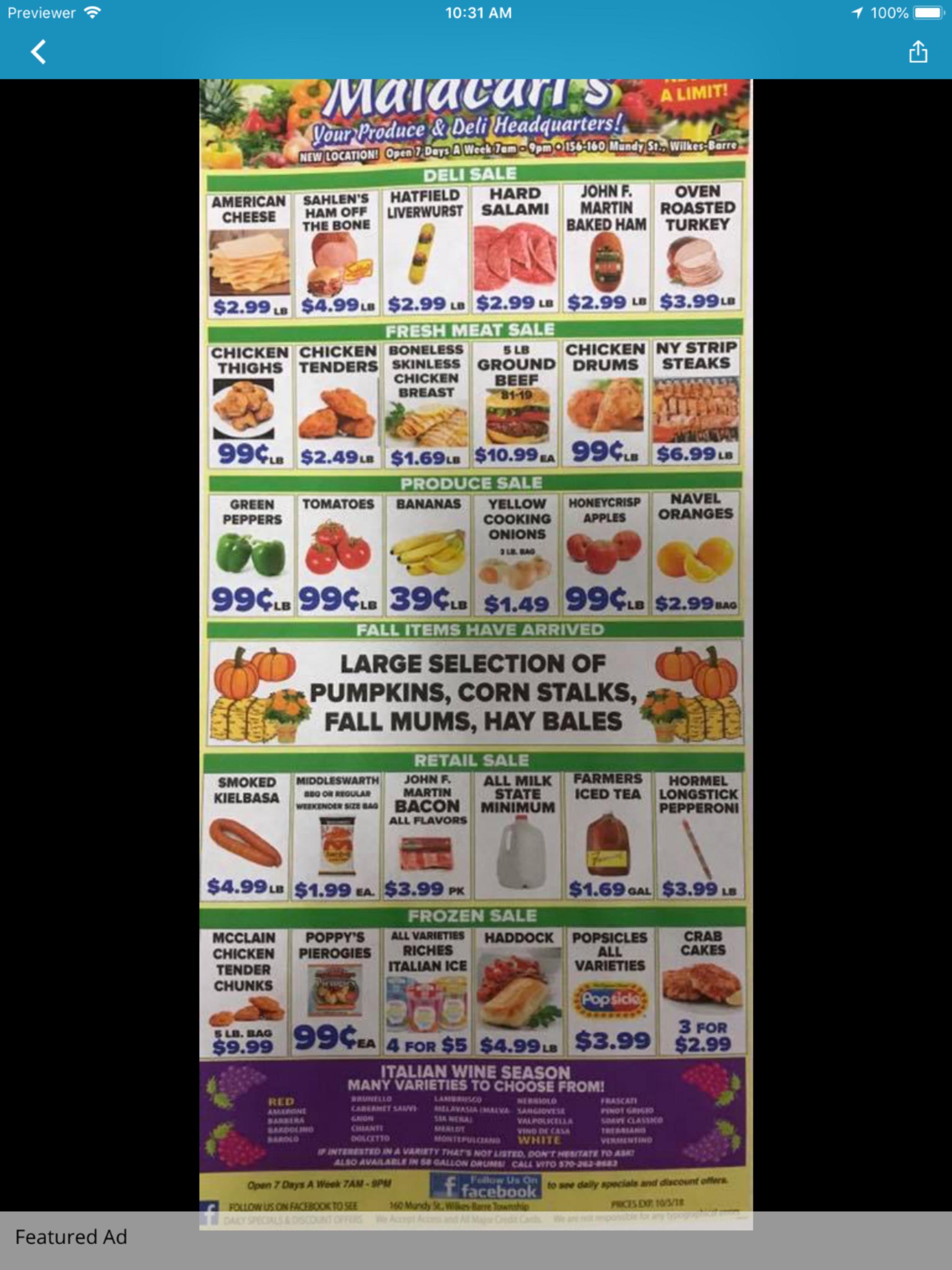 Malacari S Produce Deli For Android Apk Download - hay stalk 2 roblox