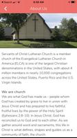 Servants of Christ Lutheran Church - Indianapolis Screenshot 1