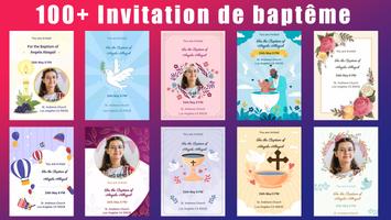 Invitation Communion Baptême Affiche