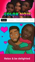 Color Noir Coloring Book App Affiche