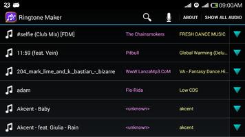Ringtone maker & Audio Clipper постер