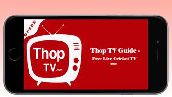 Thop TV Guide - Free Live Cricket TV 2020 постер