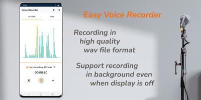 Easy Voice Recorder capture d'écran 1