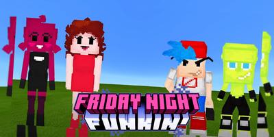 FNF Mod for Minecraft pe poster