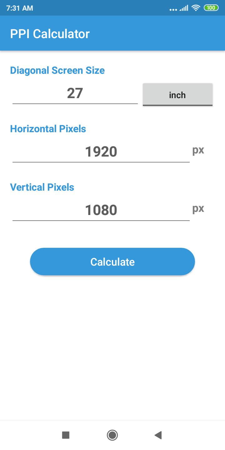 PPI Calc - DPI Calculator for Android - APK Download