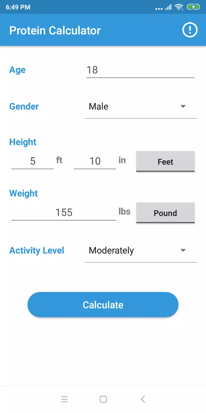 Protein Intake Calculator APK for Android Download