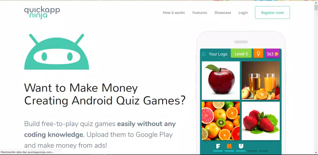 QuickAppNinja: Create Android Games without any Coding for free!