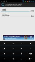 Miles to km converter Screenshot 2