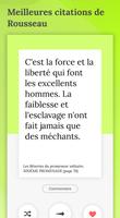 Citation Jean Jacques Rousseau تصوير الشاشة 3