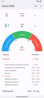 Calcul d'IMC capture d'écran 1