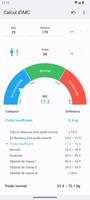 Calcul d'IMC capture d'écran 2