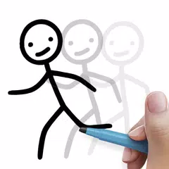 Stickman: draw animation maker Icon