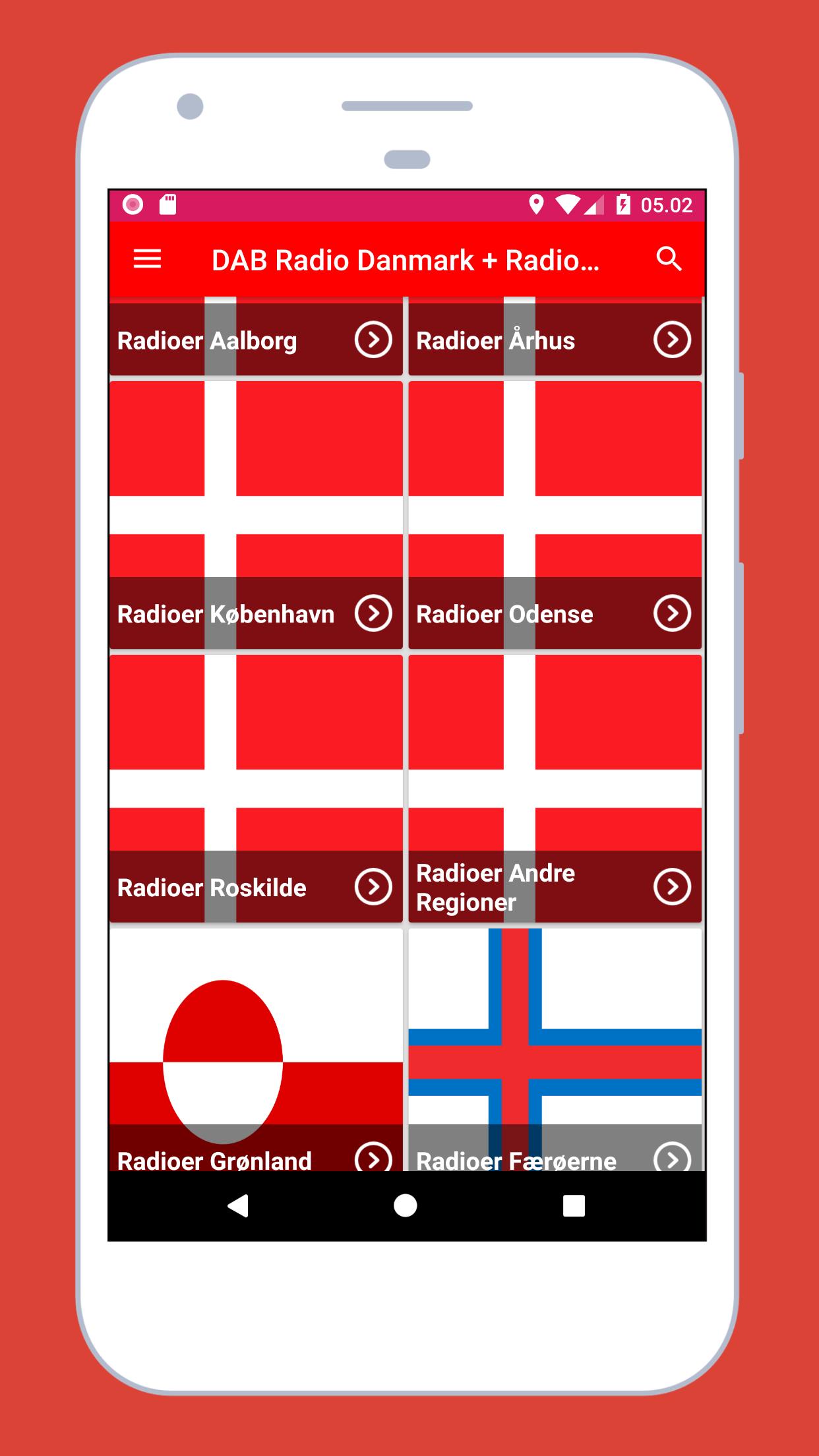 Radio Danmark - Netradio og DAB Radio + FM Radio für Android - APK  herunterladen