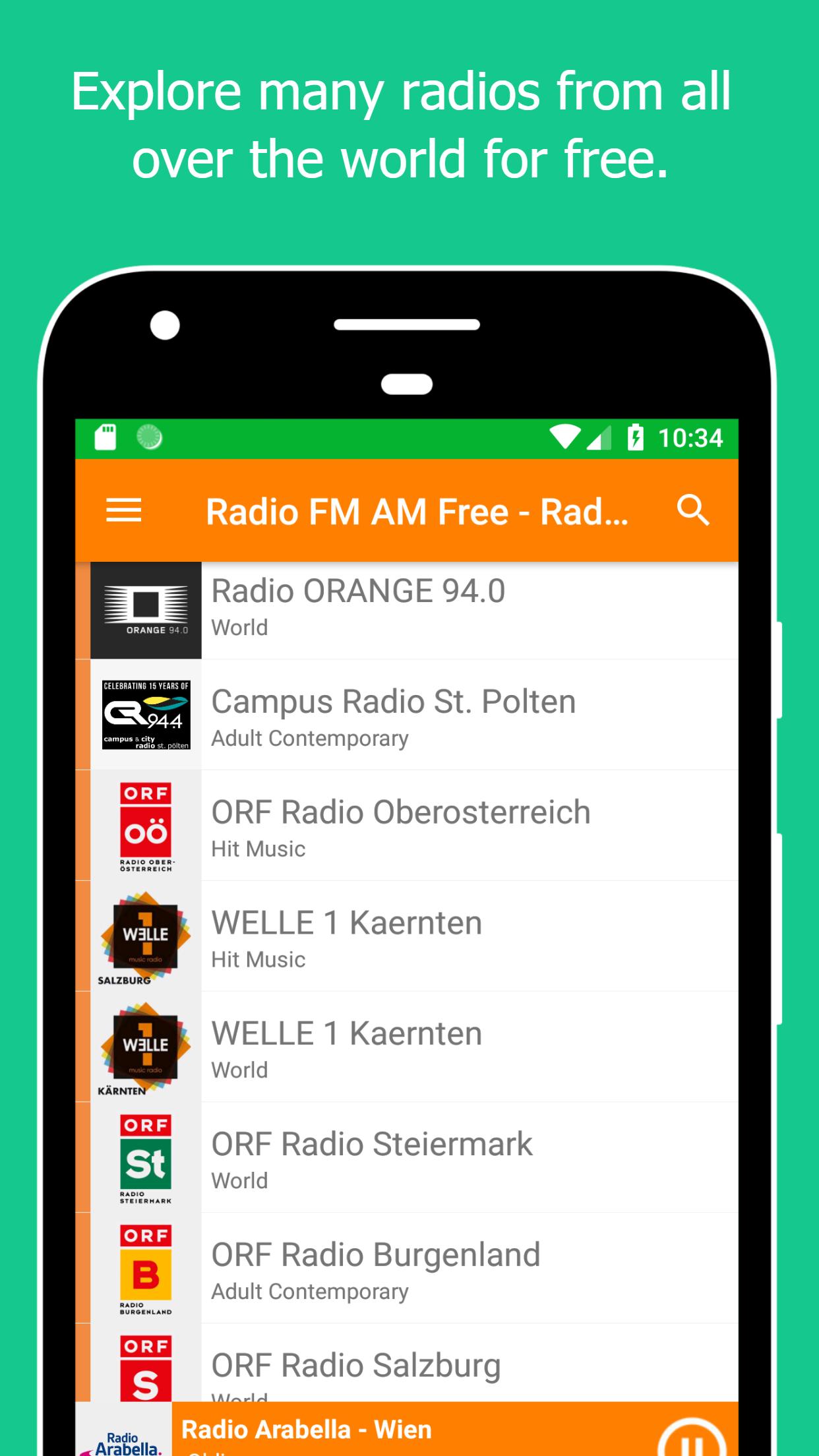 Radio dans le Monde entier - stations de radio pour Android - Téléchargez  l'APK
