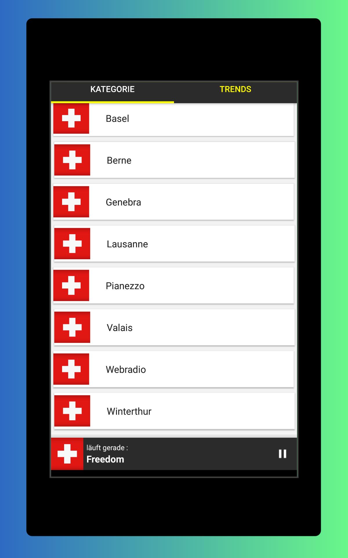 Radio Schweiz FM - DAB Radio Schweiz Kostenlos App for Android - APK  Download