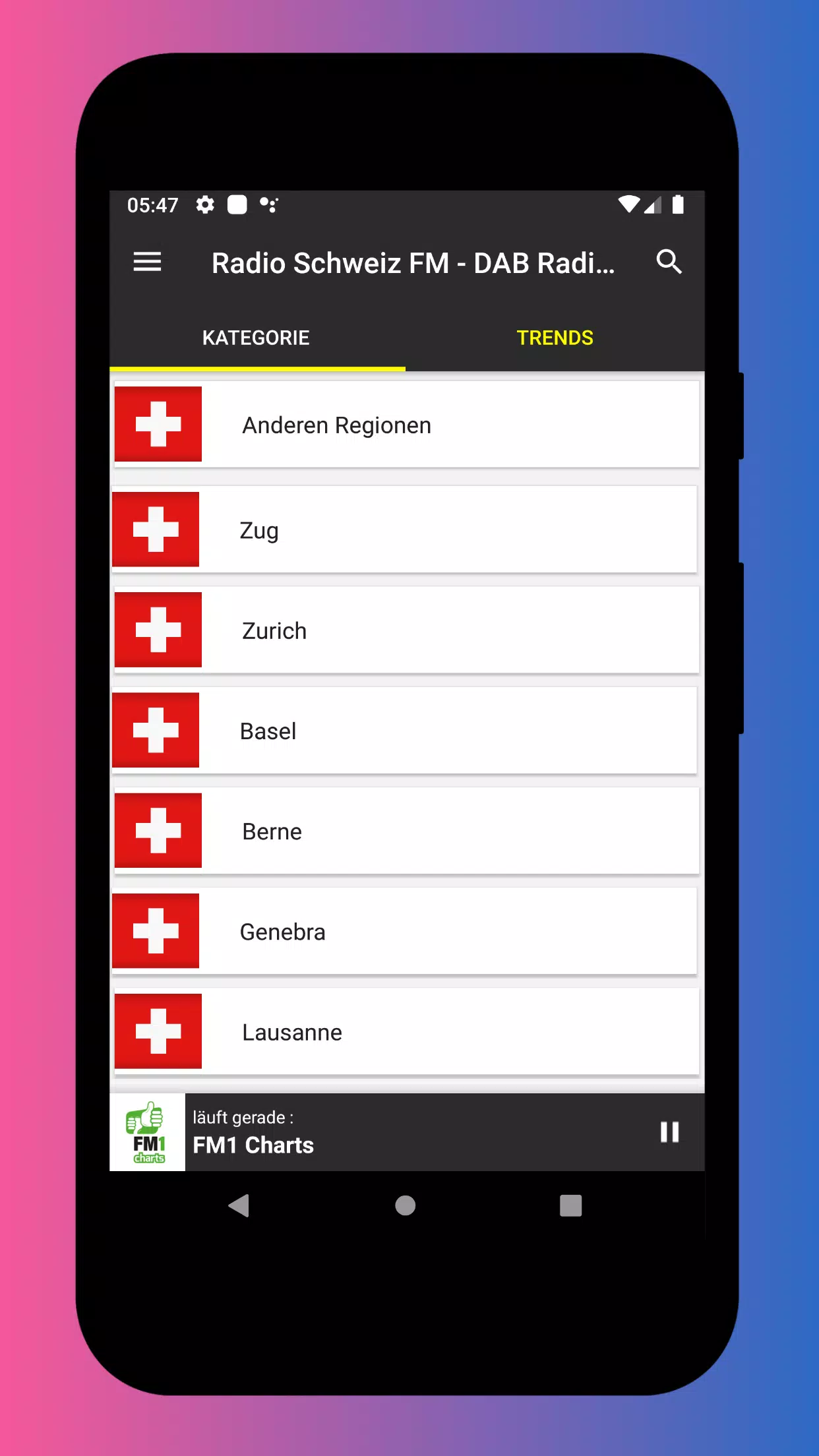 Radio Schweiz FM - DAB Radio Schweiz Kostenlos App for Android - APK  Download