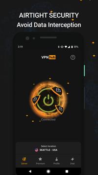 免费 VPN - 无日志：VPNhub - 流媒体、玩游戏、浏览网页 截图 4