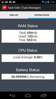 Task Killer (Task Manager) اسکرین شاٹ 1