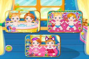 Newborn Twins Baby Caring - Android Game Free! تصوير الشاشة 1