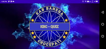 KBC QUIZ poster
