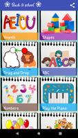 Flashcards Kids - Back to school-poster