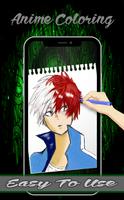 Anime Manga Coloring Book - Dessin animé Affiche