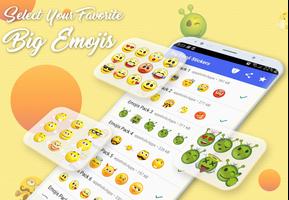 HD Emoji Stickers : Big Smileys for WhatsApp Plakat