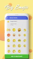 HD Emoji Stickers : Big Smileys for WhatsApp imagem de tela 2