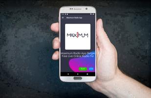 Maximum Radio App Belgie Free-poster