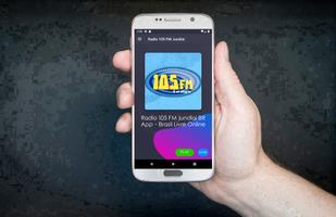 Radio 105 FM Jundiai BR App - Brasil Livre Online Affiche