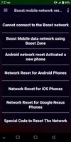 Boost mobile network reset code Ekran Görüntüsü 2