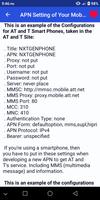 Guide for Unlock APN settings capture d'écran 1