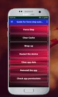 Guide for force stop automatically Cartaz