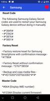 Reset & Master Mobile Codes capture d'écran 3
