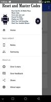 Reset & Master Mobile Codes captura de pantalla 1