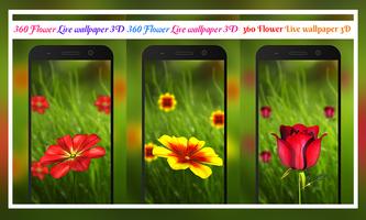 360 Flower live wallpaper 3D plakat