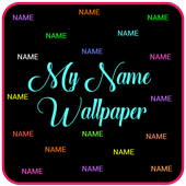 My name live wallpaper icône