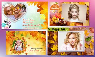 Autumn photo frames Affiche